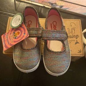 CIENTA rainbow maryjanes size 22 NWT and box